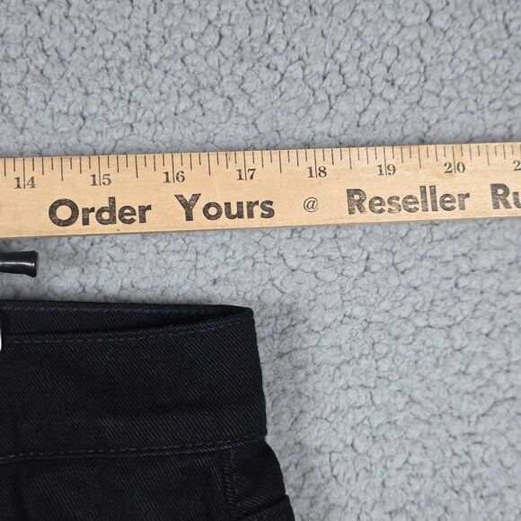 7 For all Mankind Jeans Men Size 33x31 Black Dark Wash Stander Straight Fit - Picture 5 of 12